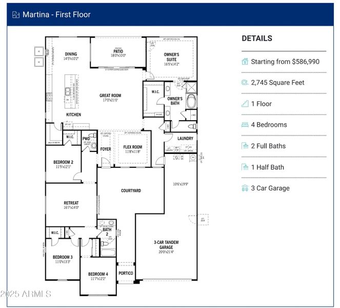 Martina Floorplan