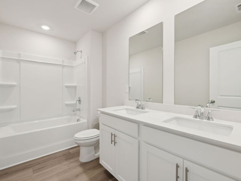 Furnished interior view inside a new home in Preserve at Mountain Creek, Pendergrass (Image 11).