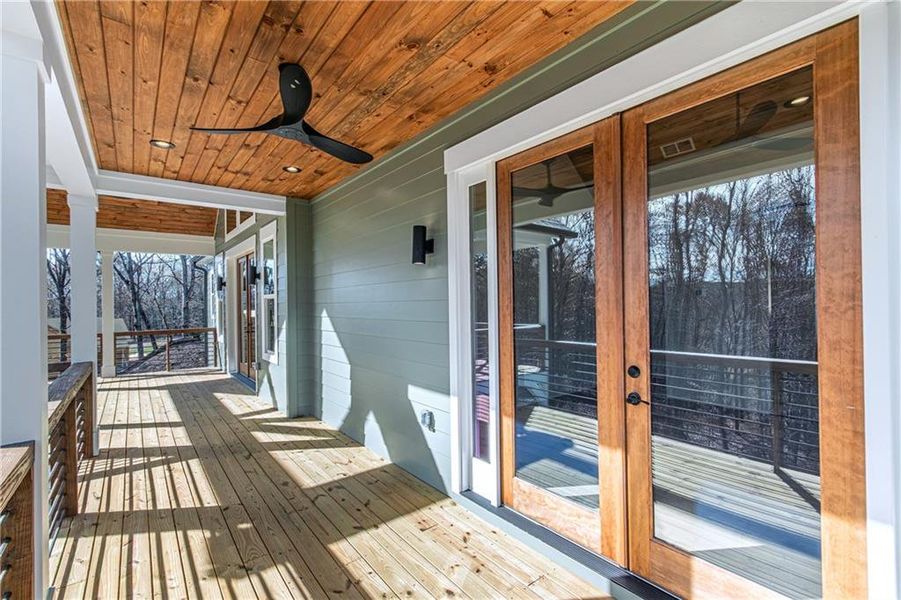 Exterior details and patio area of a home in , Blairsville (Image 36).