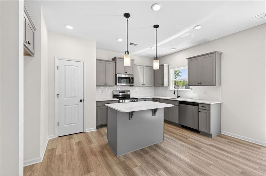 Furnished interior view inside a new home in Evergreen at Lakeside, Temple (Image 3).