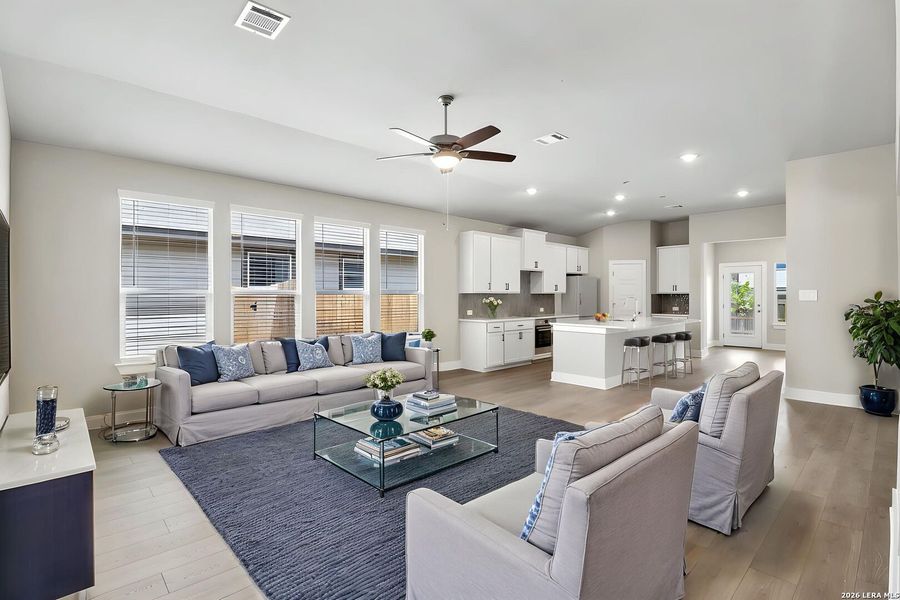 Furnished interior view inside a new home in Estancia Ranch - Premier Series, San Antonio (Image 15).