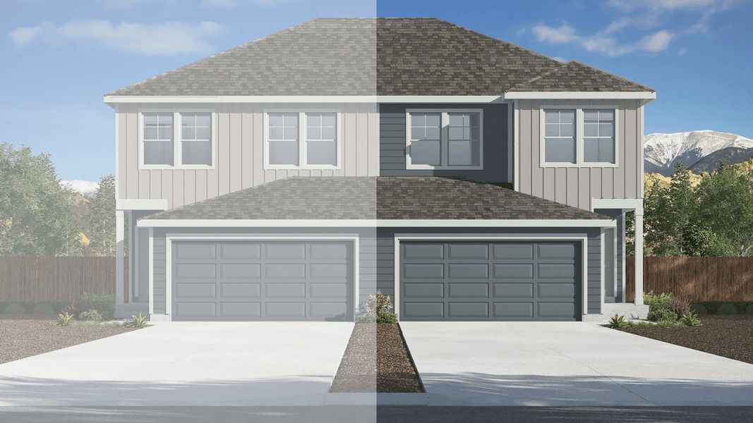 Representative exterior photo of a completed home built from the BOXELDER by D.R. Horton in Ellston Park, Colorado Springs, CO (Image 1). Representative exterior photo of a completed home built from the BOXELDER by D.R. Horton in Ellston Park, Colorado Springs, CO (Image 1).