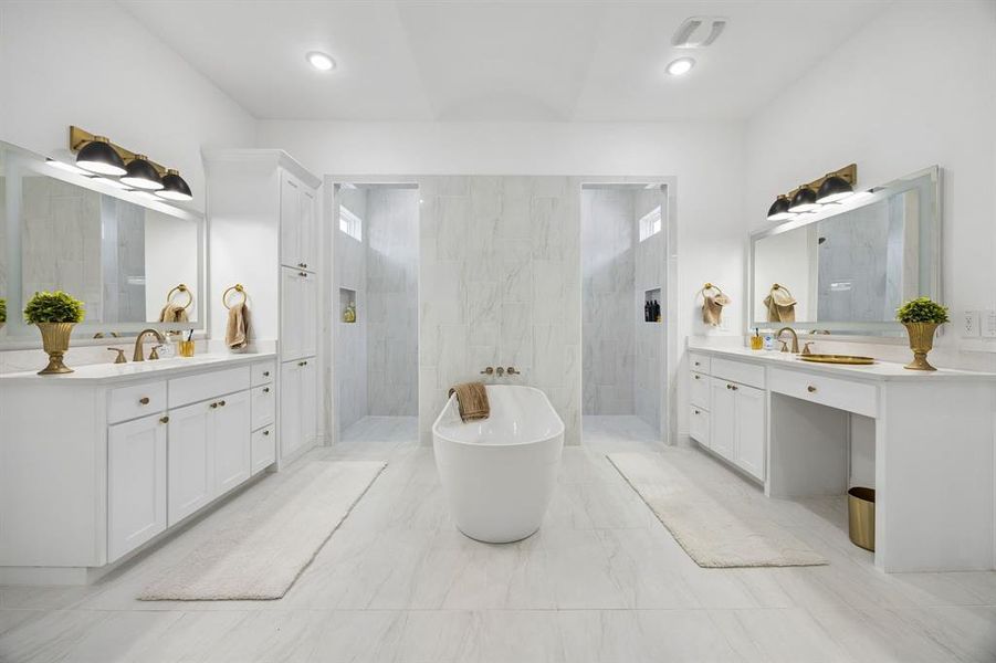 Furnished interior view inside a new home in , Northlake (Image 15).