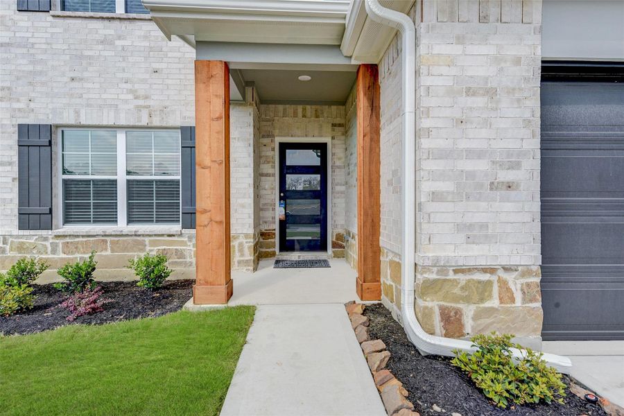 Exterior details and patio area of a home in , Willis (Image 3). Exterior details and patio area of a home in , Willis (Image 3).