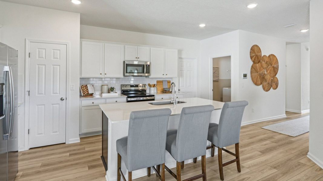 Merritt Floorplan Kitchen by DRB Homes in the Panther Creek Community, Jacksonville, FL