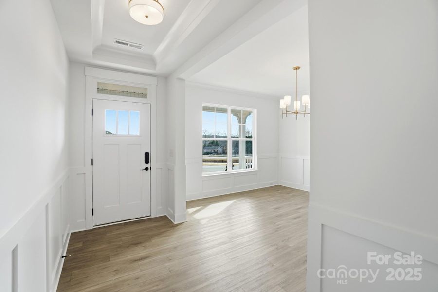 Foyer and dining room