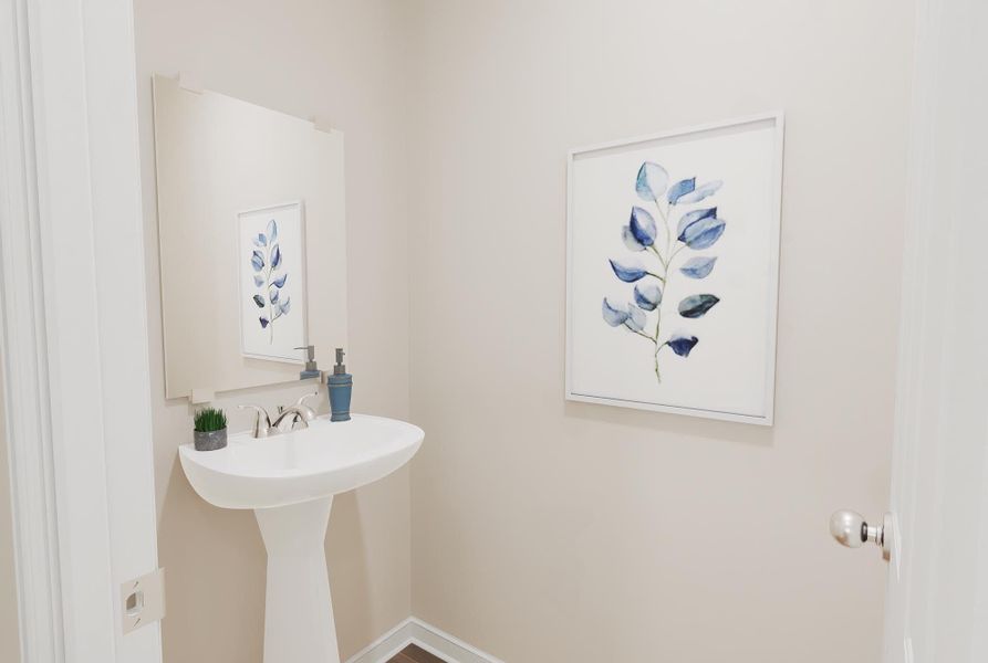 Powder Room | Congaree | Spring Valley | New Homes In Longmont, CO By Landsea Homes