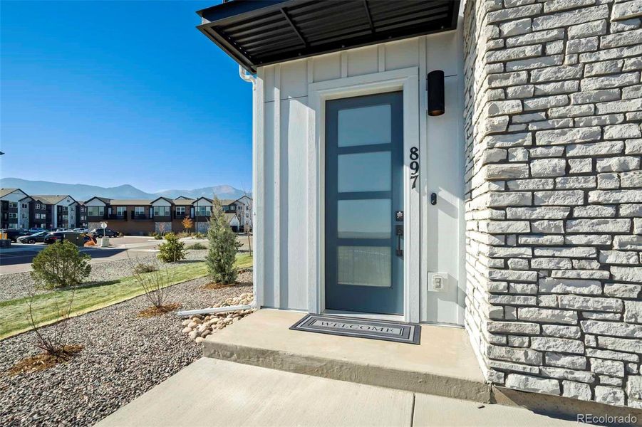 Exterior details and patio area of a home in , Colorado Springs (Image 2). Exterior details and patio area of a home in , Colorado Springs (Image 2).