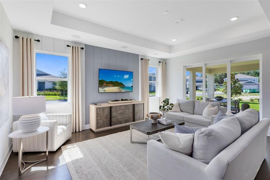 Furnished interior view inside a new home in EverBe, Orlando (Image 7). Furnished interior view inside a new home in EverBe, Orlando (Image 7).