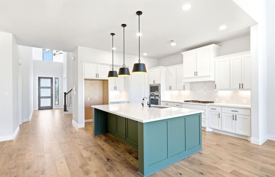 Furnished interior view inside a new home in The Highlands 55′, Porter (Image 9).