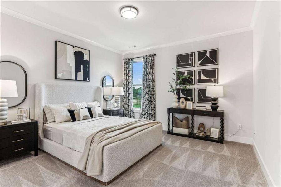 Furnished interior view inside a new home in , Buford (Image 16).