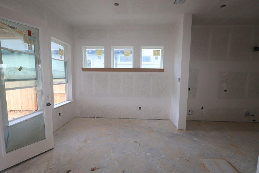 In-progress construction of a new home in Elyson - Grove Row Collection, Katy, TX (Image 12).