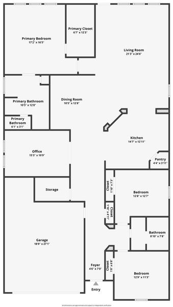 View of floor plan / room layout