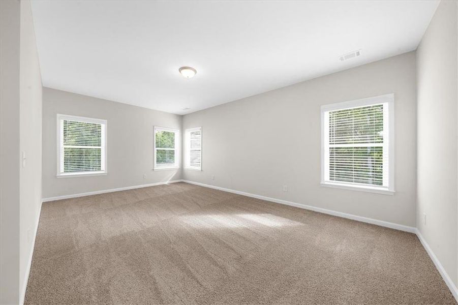 Spacious, unfurnished interior of a new home in River Rock, Ball Ground (Image 24). Spacious, unfurnished interior of a new home in River Rock, Ball Ground (Image 24).