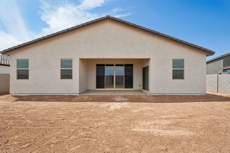 Back exterior elevation