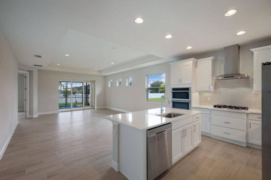 Furnished interior view inside a new home in Reflection Villas at Watercolor Place, Bradenton (Image 5).