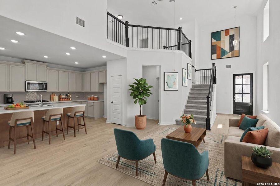 Furnished interior view inside a new home in Stillwater Ranch, San Antonio (Image 13).