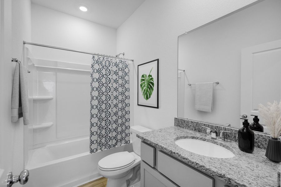 Furnished interior view inside a new home in Brookewater 45s, Rosenberg (Image 22).