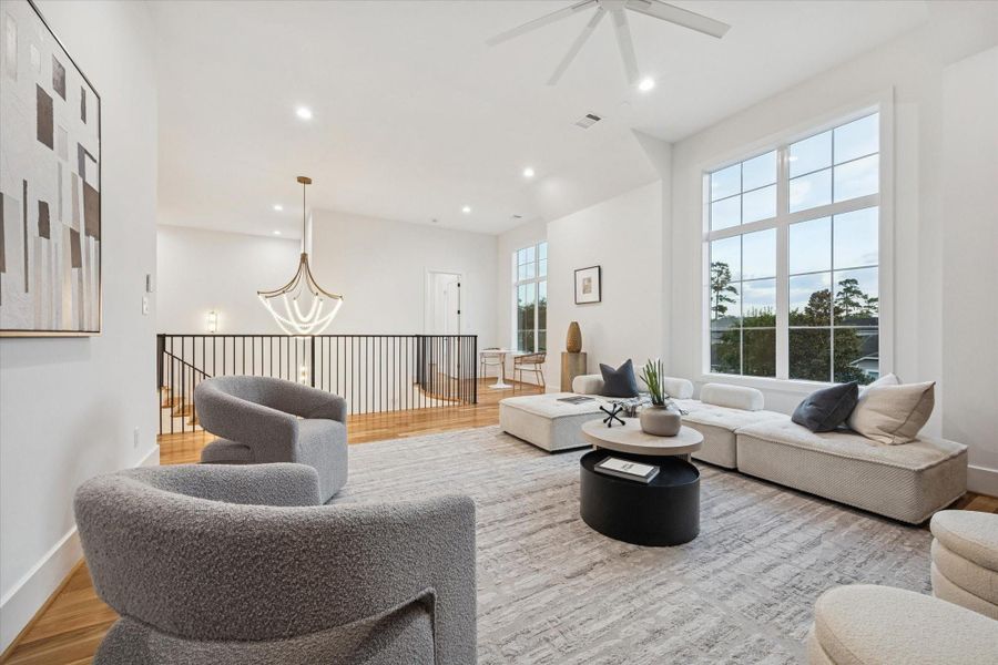 Furnished interior view inside a new home in , Houston (Image 16).