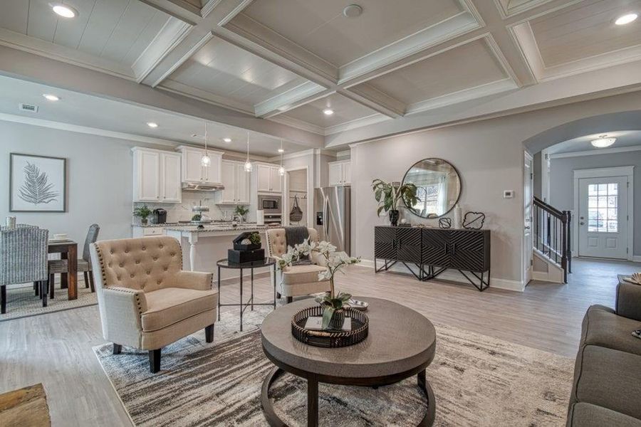Furnished interior view inside a new home in Pinecrest Ridge, Dacula (Image 12). Furnished interior view inside a new home in Pinecrest Ridge, Dacula (Image 12).