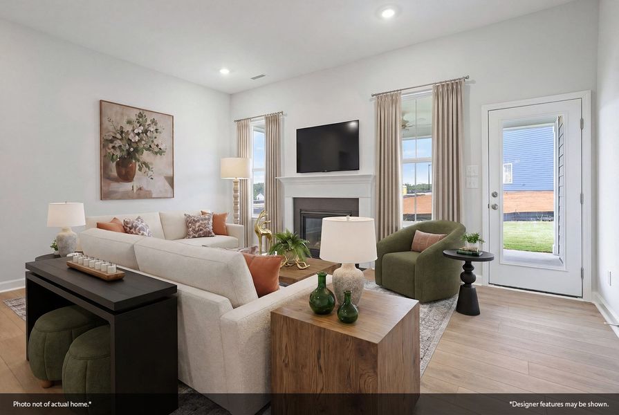 Furnished interior view inside a new home in Ovation at Sweetbrier, Durham (Image 6).