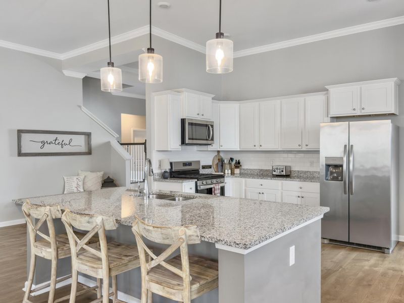 Furnished interior view inside a new home in , Summerville (Image 7). Furnished interior view inside a new home in , Summerville (Image 7).