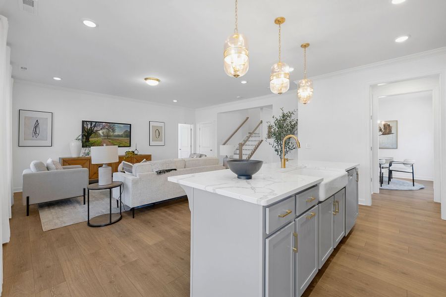 Furnished interior view inside a new home in Stonebridge Fairways, Monroe (Image 5). Furnished interior view inside a new home in Stonebridge Fairways, Monroe (Image 5).