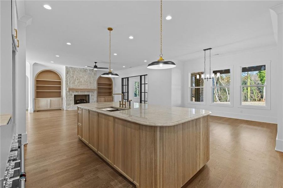 Furnished interior view inside a new home in , Buford (Image 10).
