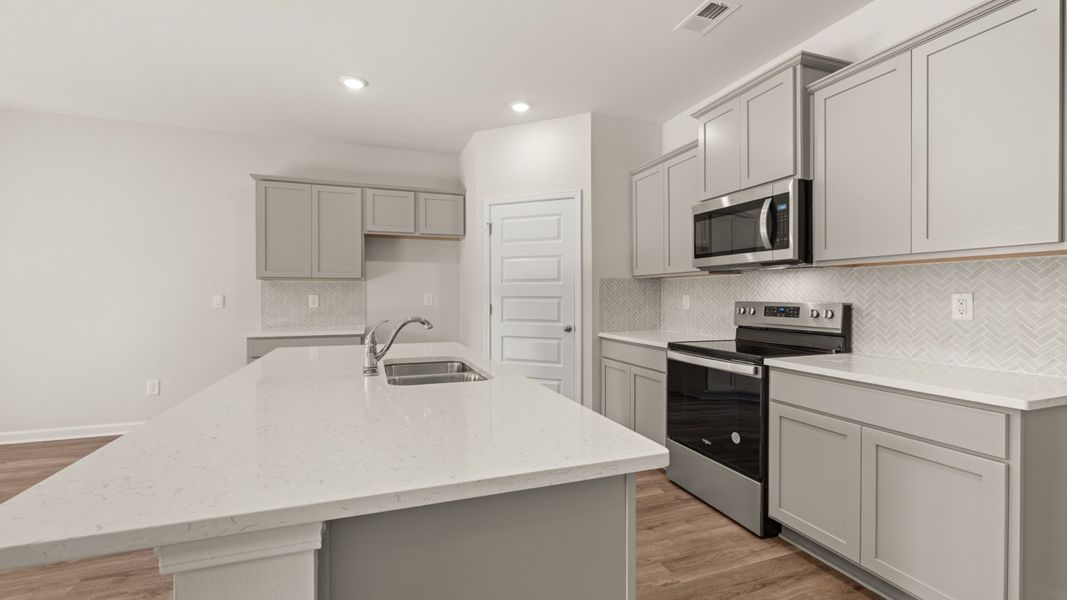 Furnished interior view inside a new home in Champion's Run, Lithonia (Image 9).