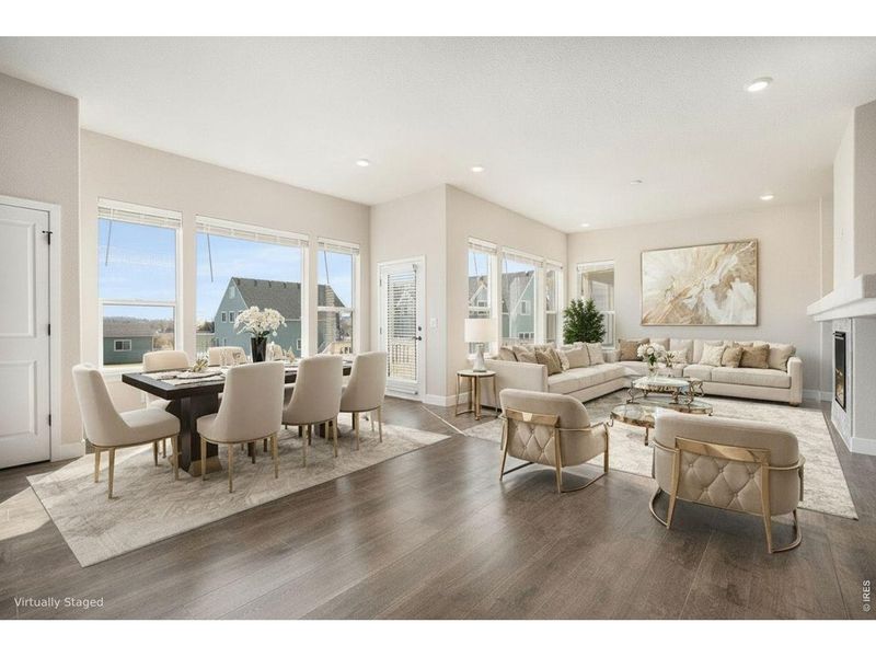 Furnished interior view inside a new home in , Arvada (Image 7).