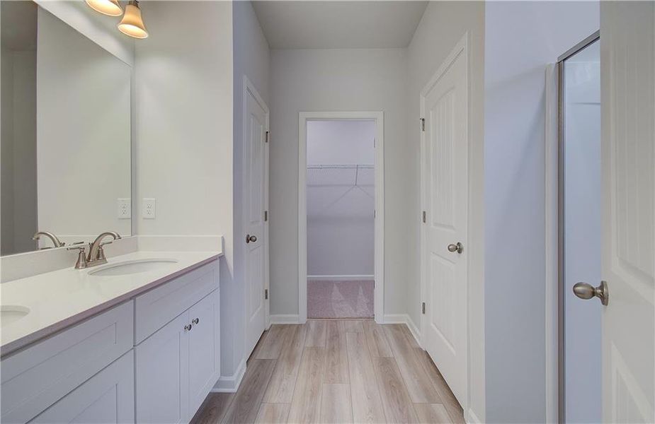 Furnished interior view inside a new home in Enclave at Evergreen, Fairburn (Image 10).