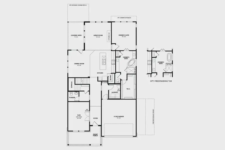 2D floor plan layout of this home in Green Oaks Preserve, Arlington, TX (Image 2). 2D floor plan layout of this home in Green Oaks Preserve, Arlington, TX (Image 2).