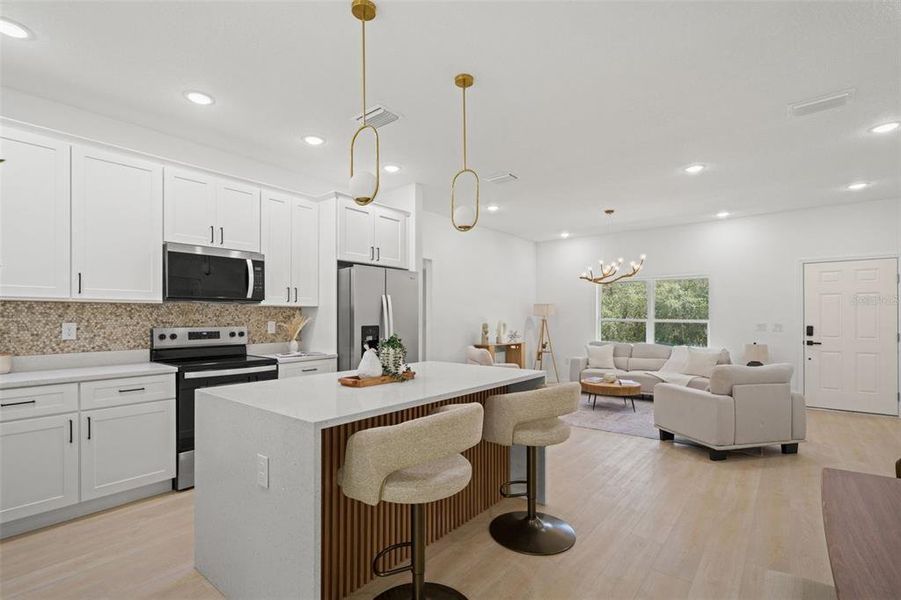 Furnished interior view inside a new home in , Citrus Springs (Image 6).