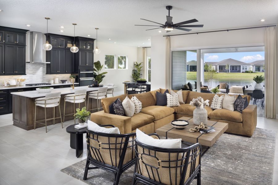 Representative furnished interior of a home built from the Curacao by Mattamy Homes in RiverTown - WaterSong, St. Johns (Image 4). Representative furnished interior of a home built from the Curacao by Mattamy Homes in RiverTown - WaterSong, St. Johns (Image 4).