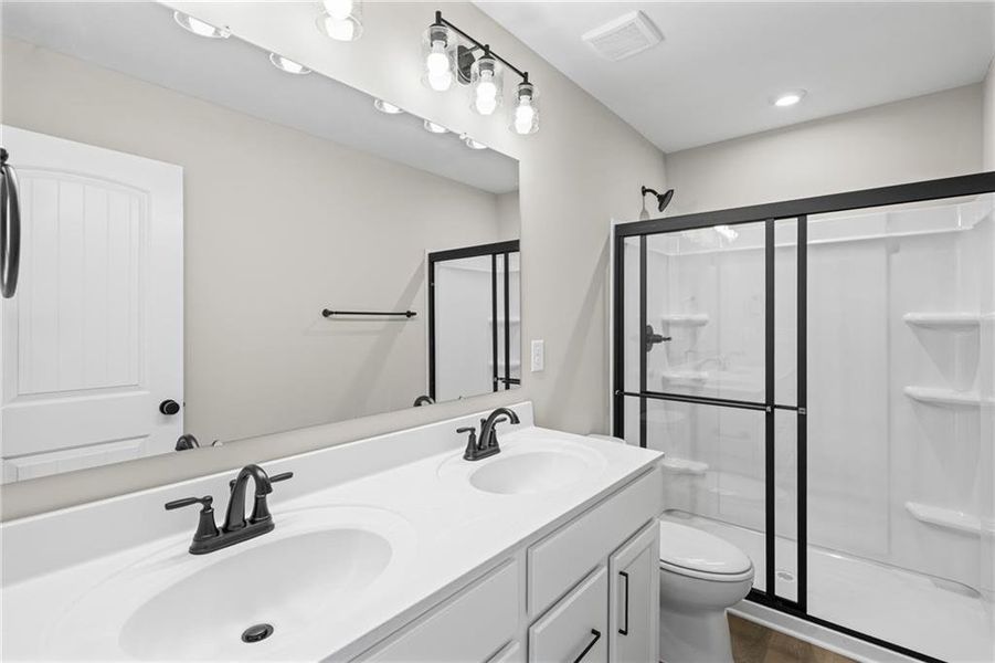 Furnished interior view inside a new home in Crossvine Estates, Braselton (Image 7).