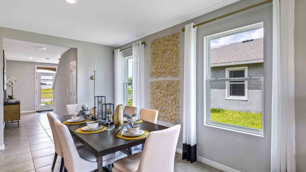 Representative furnished interior of a home built from the Robie II by D.R. Horton in Star Farms at Lakewood Ranch, Bradenton (Image 8).