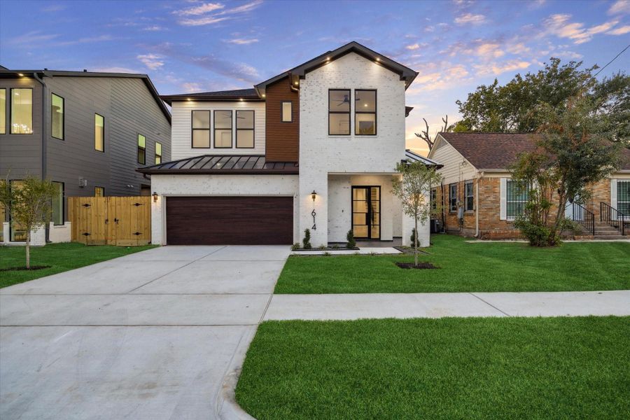 Front exterior of a new home in , Houston, TX, highlighting curb appeal (Image 28).