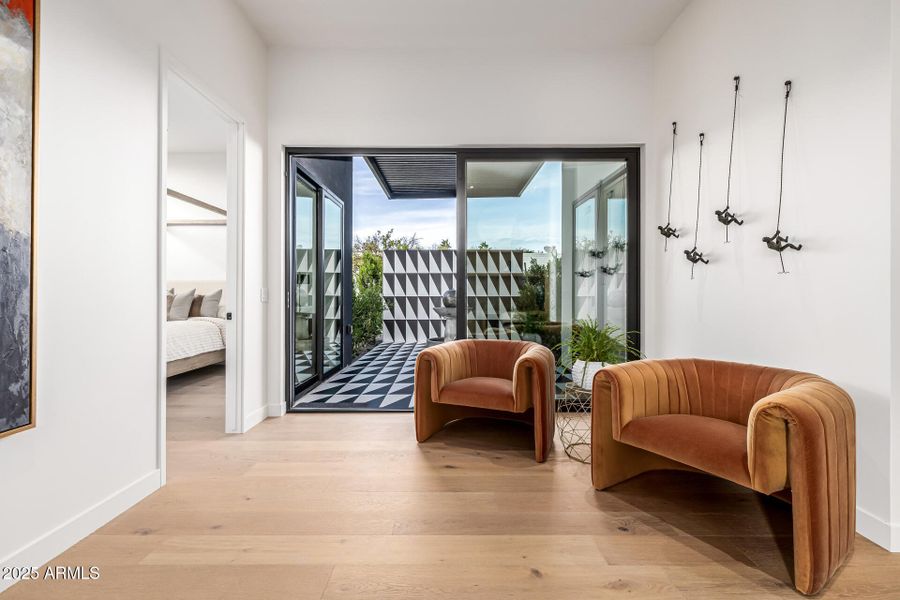 den with private patio