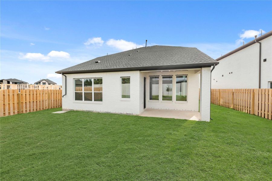 Exterior details and patio area of a home in COLTON™ - 45', Montgomery (Image 2). Exterior details and patio area of a home in COLTON™ - 45', Montgomery (Image 2).