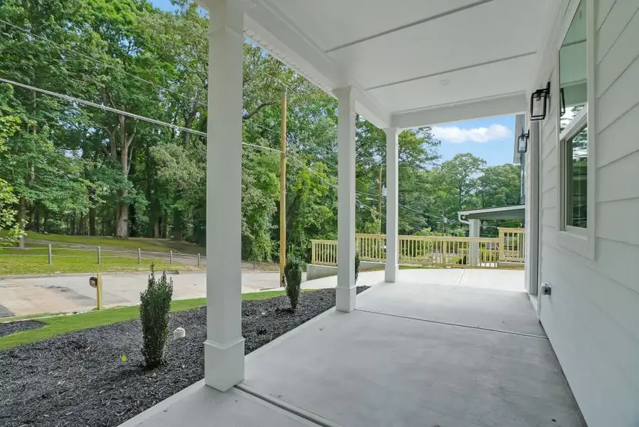 Exterior details and patio area of a home in , Atlanta (Image 3). Exterior details and patio area of a home in , Atlanta (Image 3).