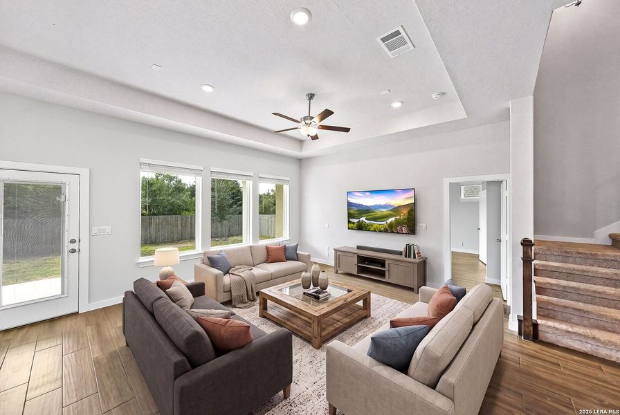 Furnished interior view inside a new home in Davis Ranch 60', San Antonio (Image 12).