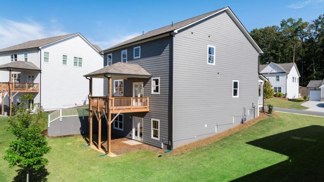 Exterior details and patio area of a home in Falcon Landing, Gainesville (Image 3).