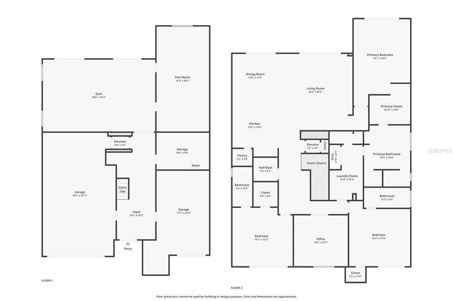 Floor Plan with approximate dimensions