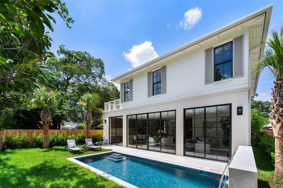 Exterior details and patio area of a home in , Miami (Image 3).