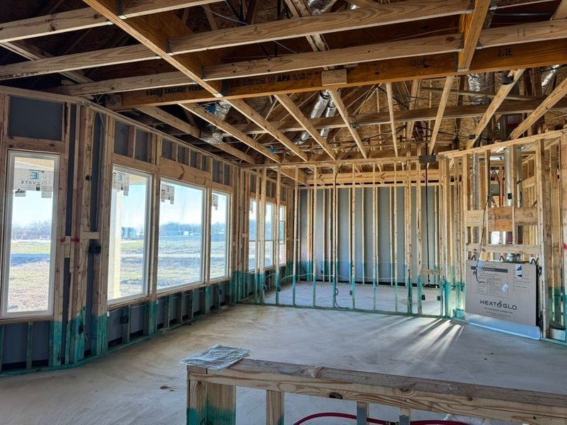In-progress construction of a new home in Rocky Top, Krum, TX (Image 9).