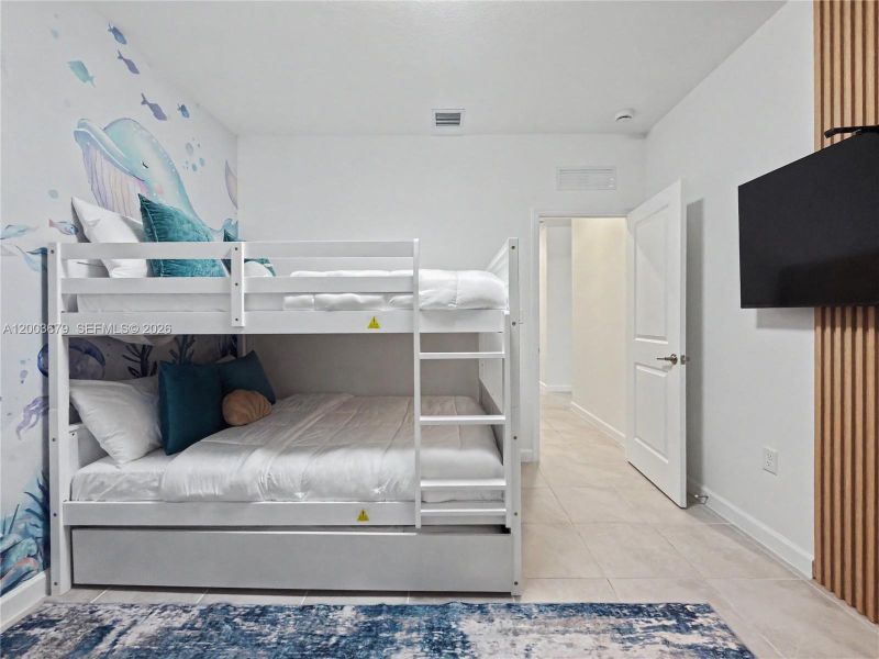 Furnished interior view inside a new home in , Miami (Image 12).