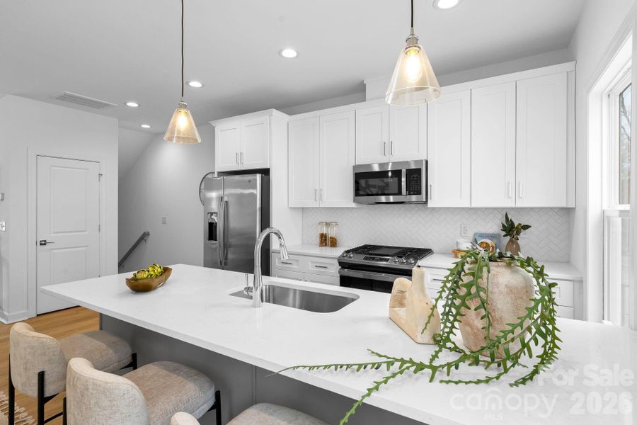 Furnished interior view inside a new home in , Charlotte (Image 18).