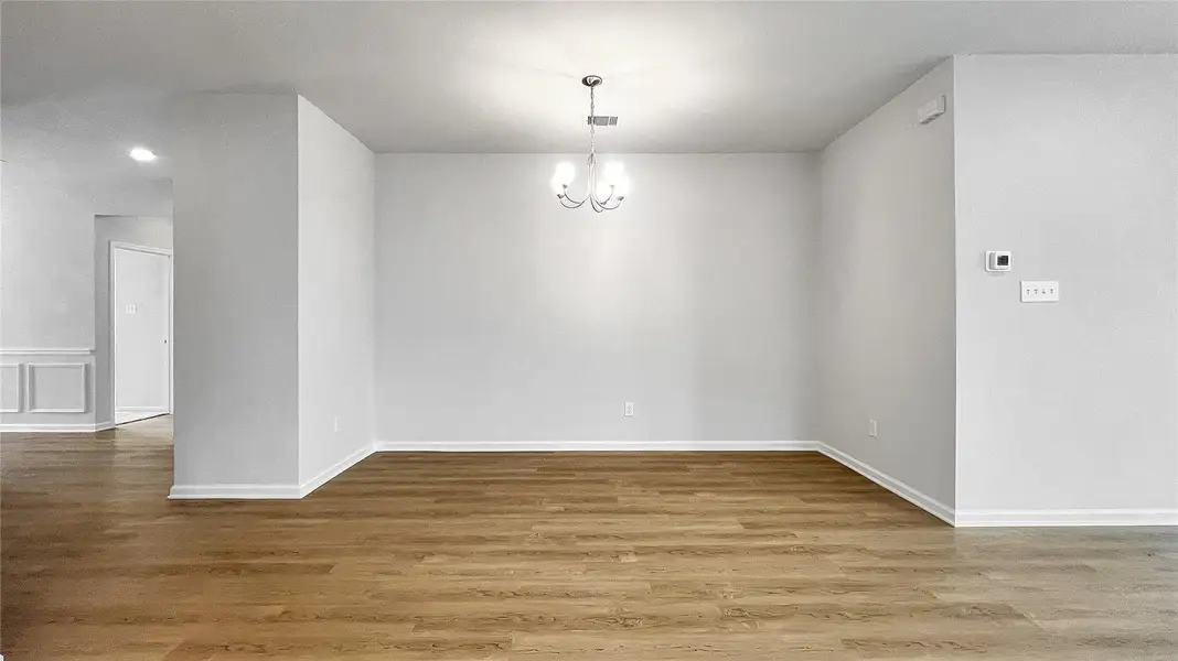 The Pearson- Dining Area. Home under construction. Sample floor plan photo used for illustrative purposes only. Upgrades, selections options, windows and colors may vary.