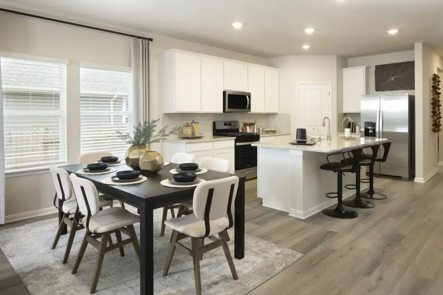 Furnished interior view inside a new home in Riverbend at Double Eagle - Reserve Collection, Cedar Creek (Image 4).