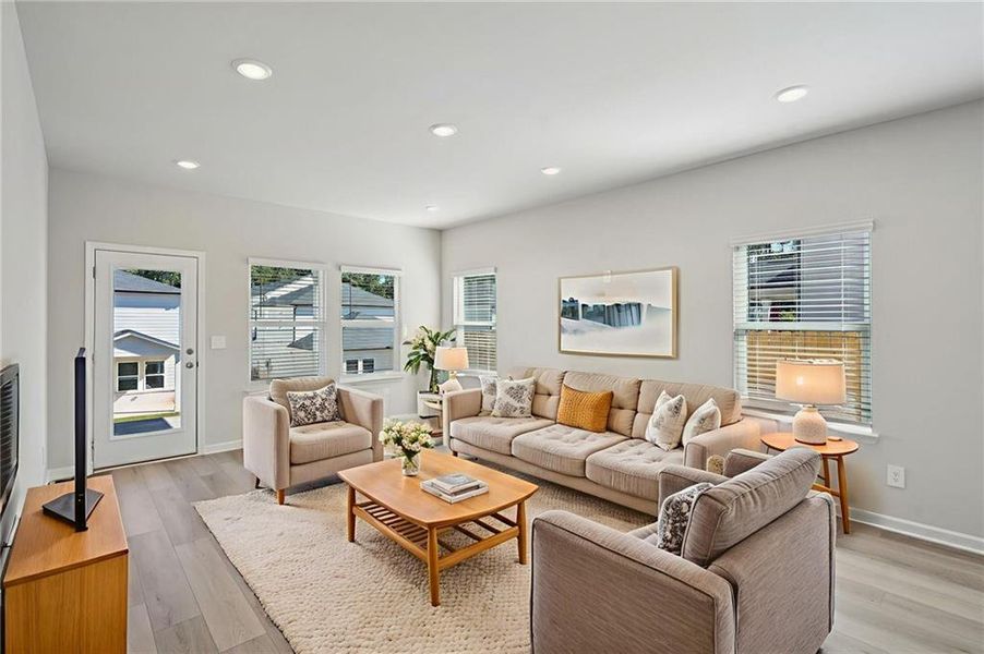 Furnished interior view inside a new home in Martin Springs - Reserve Series, Lawrenceville (Image 8). Furnished interior view inside a new home in Martin Springs - Reserve Series, Lawrenceville (Image 8).